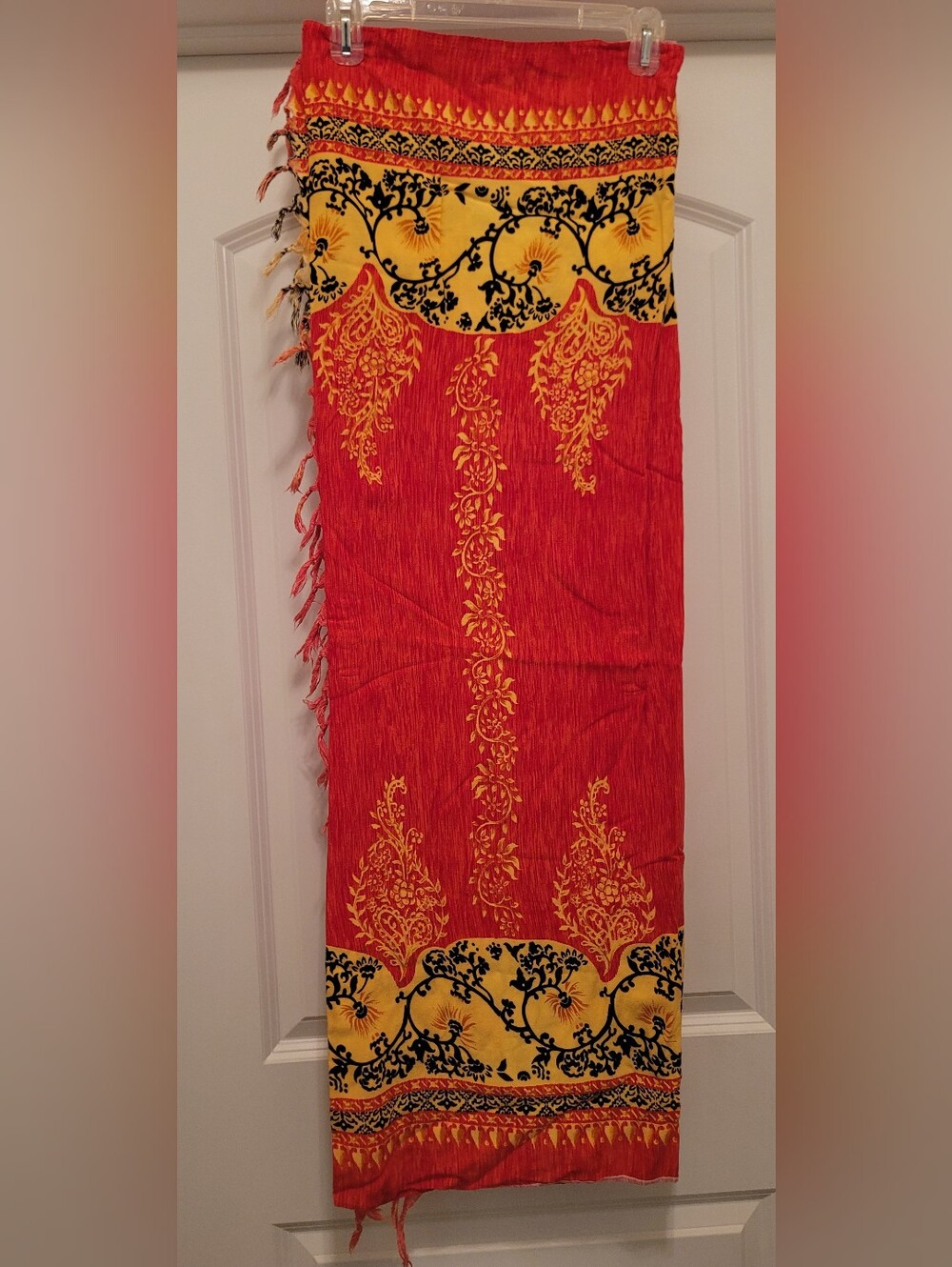 Sarong Floral Print Beach / Swimsuit Wrap Cover Up, One Size
